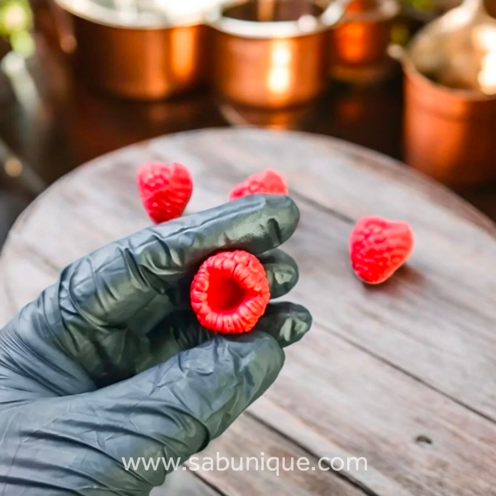 Altılı iri Ahududu ( Frambuaz  ) Silikon Kalıbı