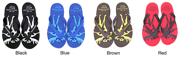 abercrombie rubber flip flops