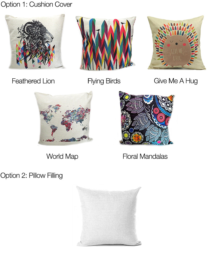 Cushion Covers with Filling Gosawa Beirut Deal