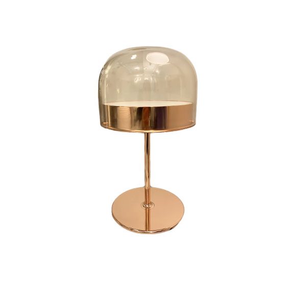 large copper table lamp