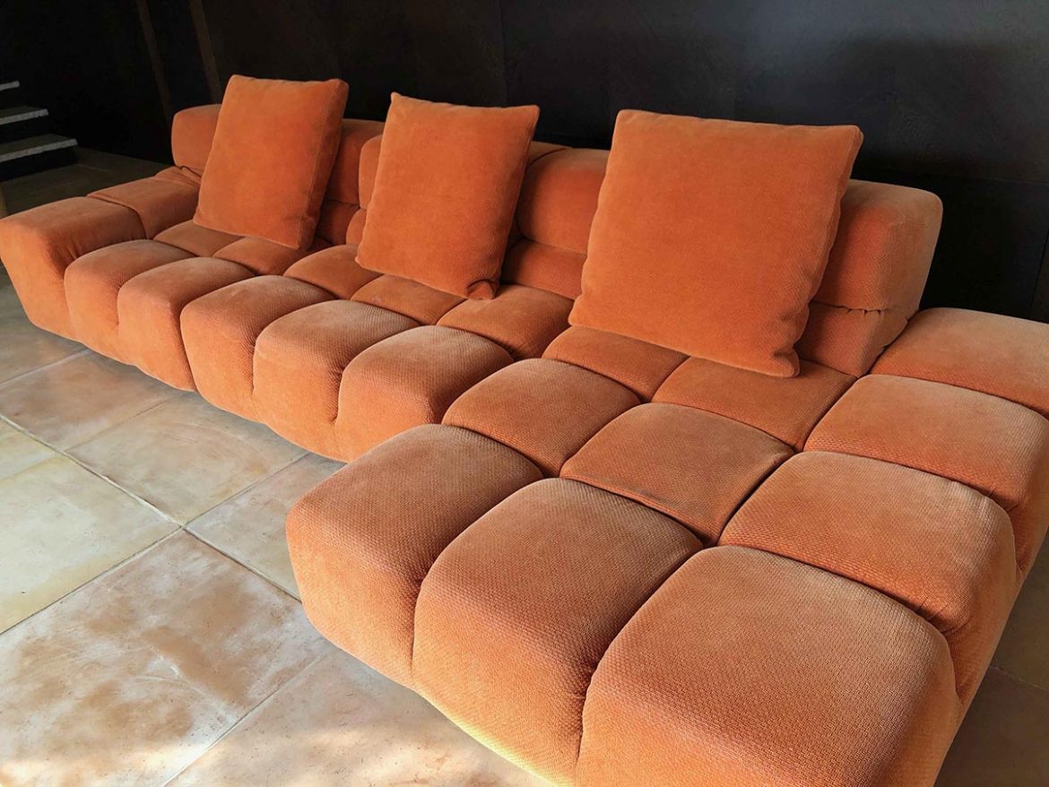 TuftyTime modular sofa (orange), B&B Italia Deesup