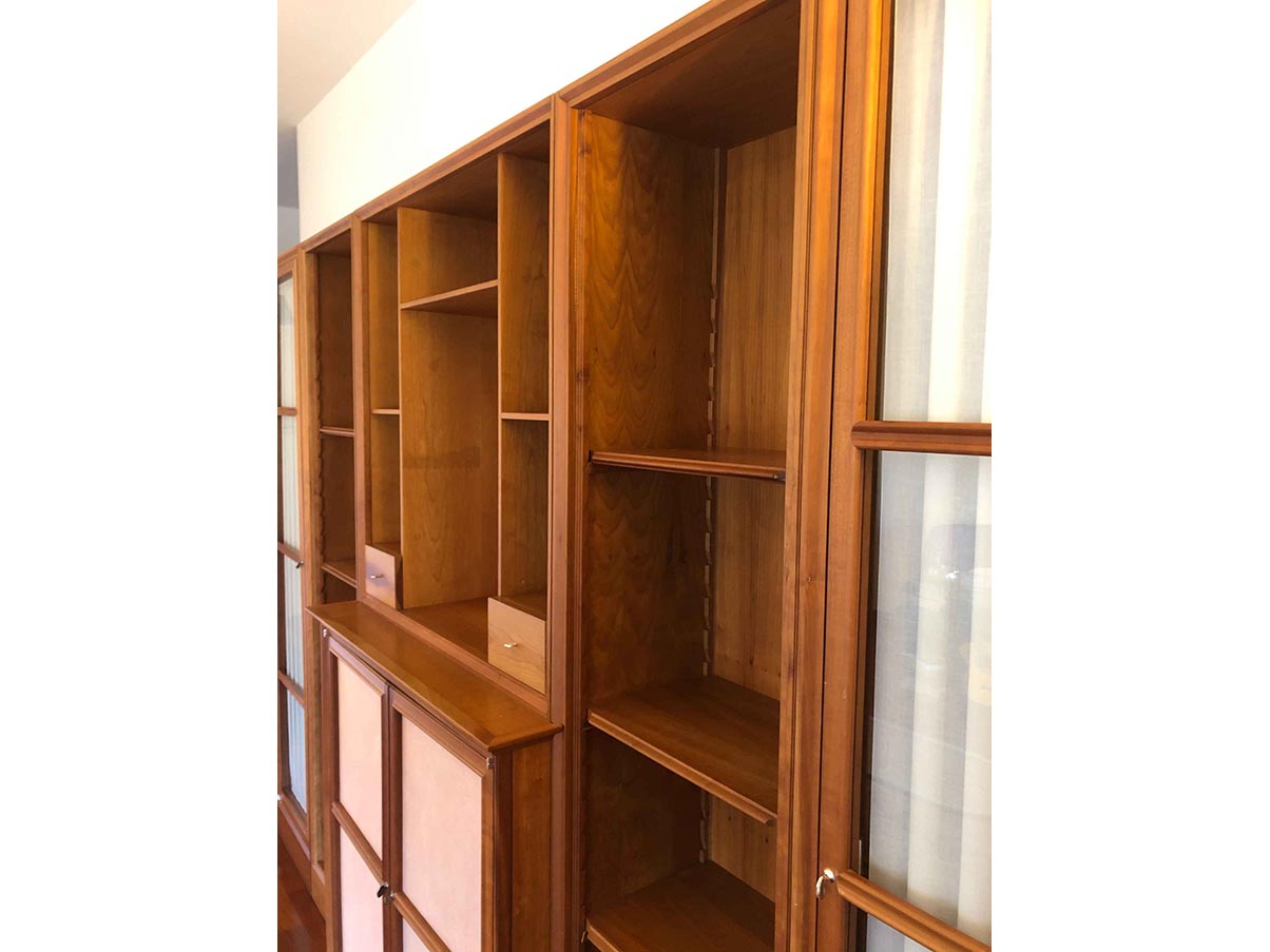 Work bookcase in solid cherry wood, Ceccotti Collezioni - Deesup