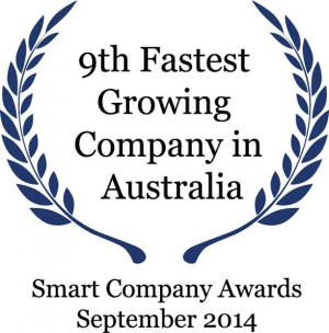 9th Fastest growing company in Australia