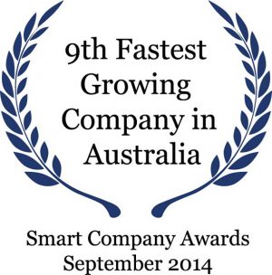 9th Fastest growing company in Australia