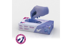 Guantes de nitrilo violetas