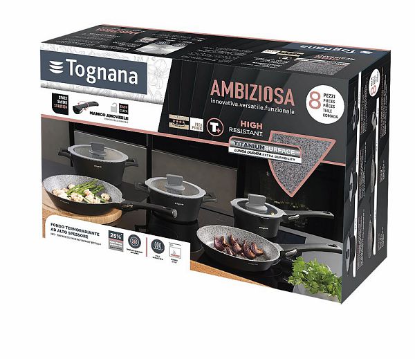 8-teiliges Kochtopfset Ambiziosa – Tognana