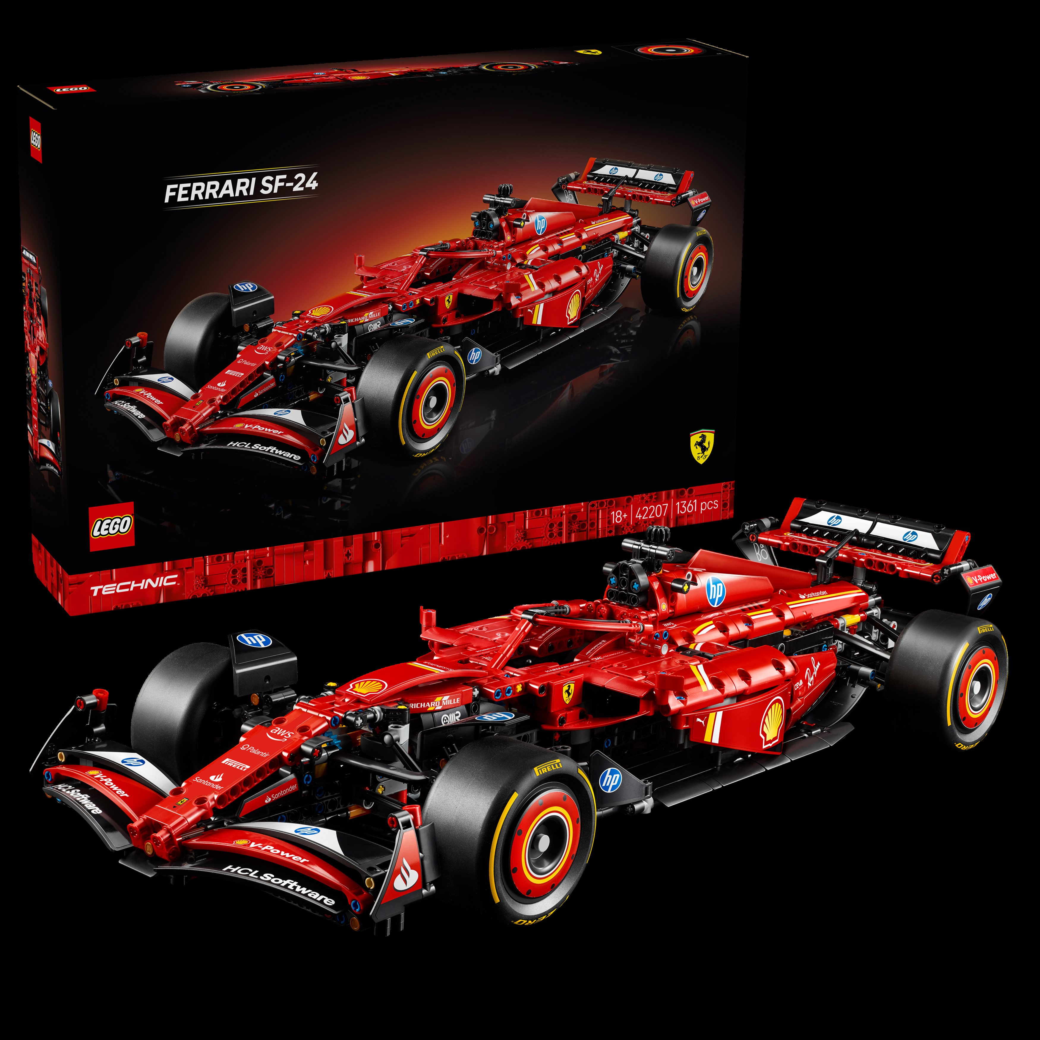 LEGO FERRARI SF-24 FORMEL-1-RENNWAGEN