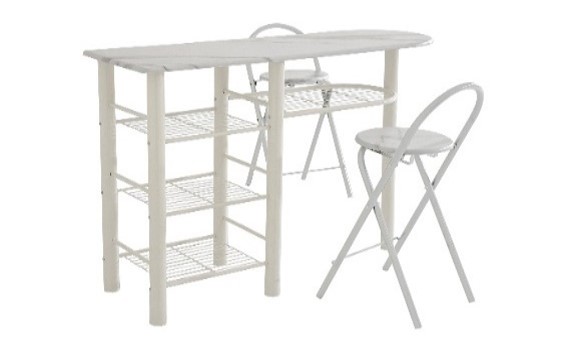 SET BANCO CUCINA C/ SGABELLI MARMOR