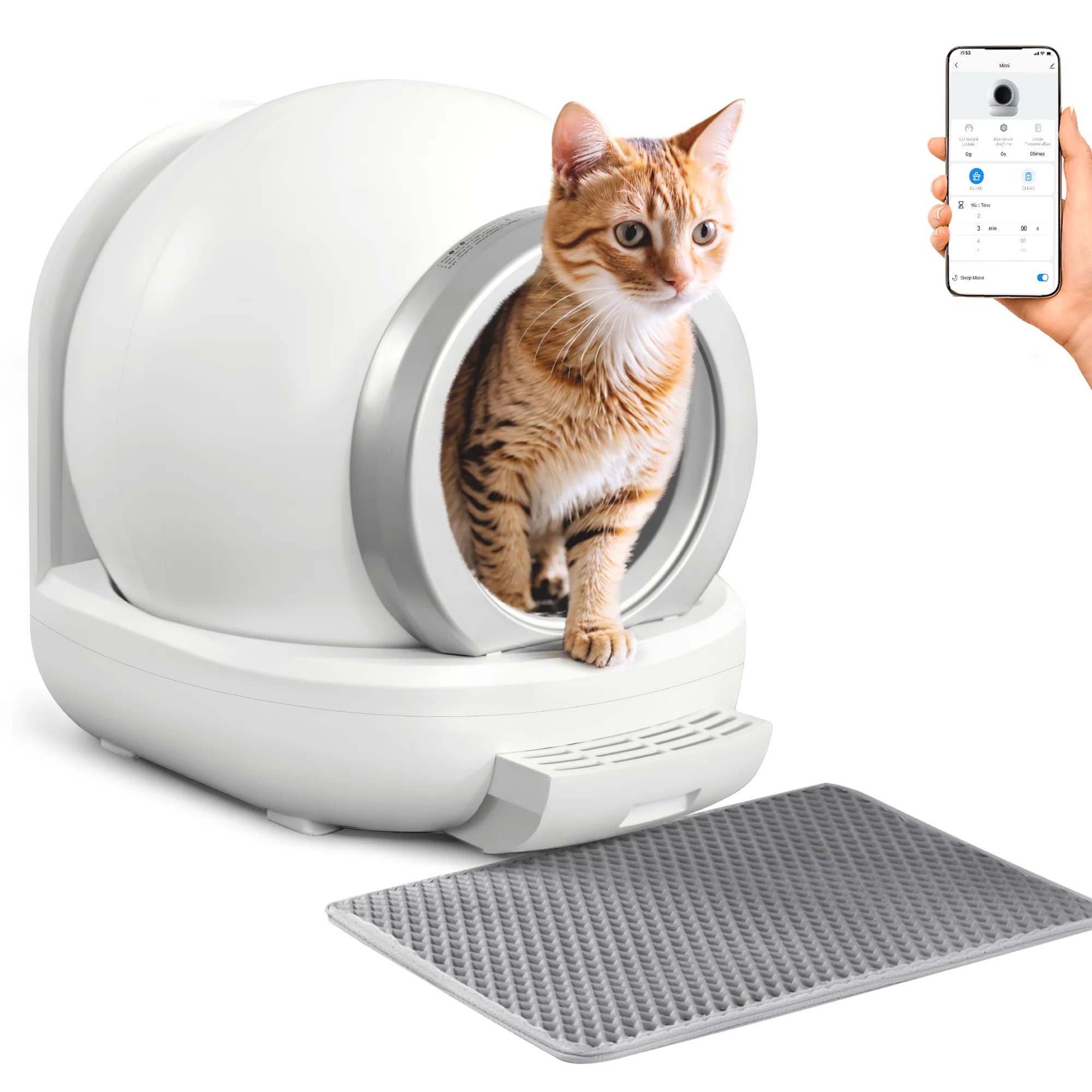 SELBSTREINIGENDE  KATZENTOILETTE