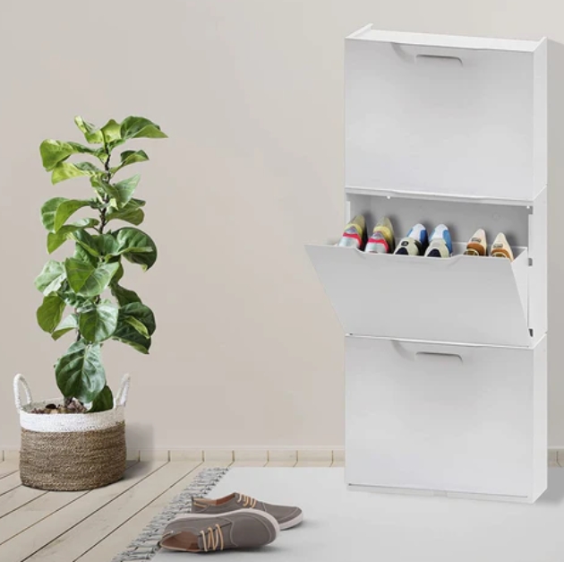 SCARPIERA BIANCA 51X17X118 CM DOMOLIVING