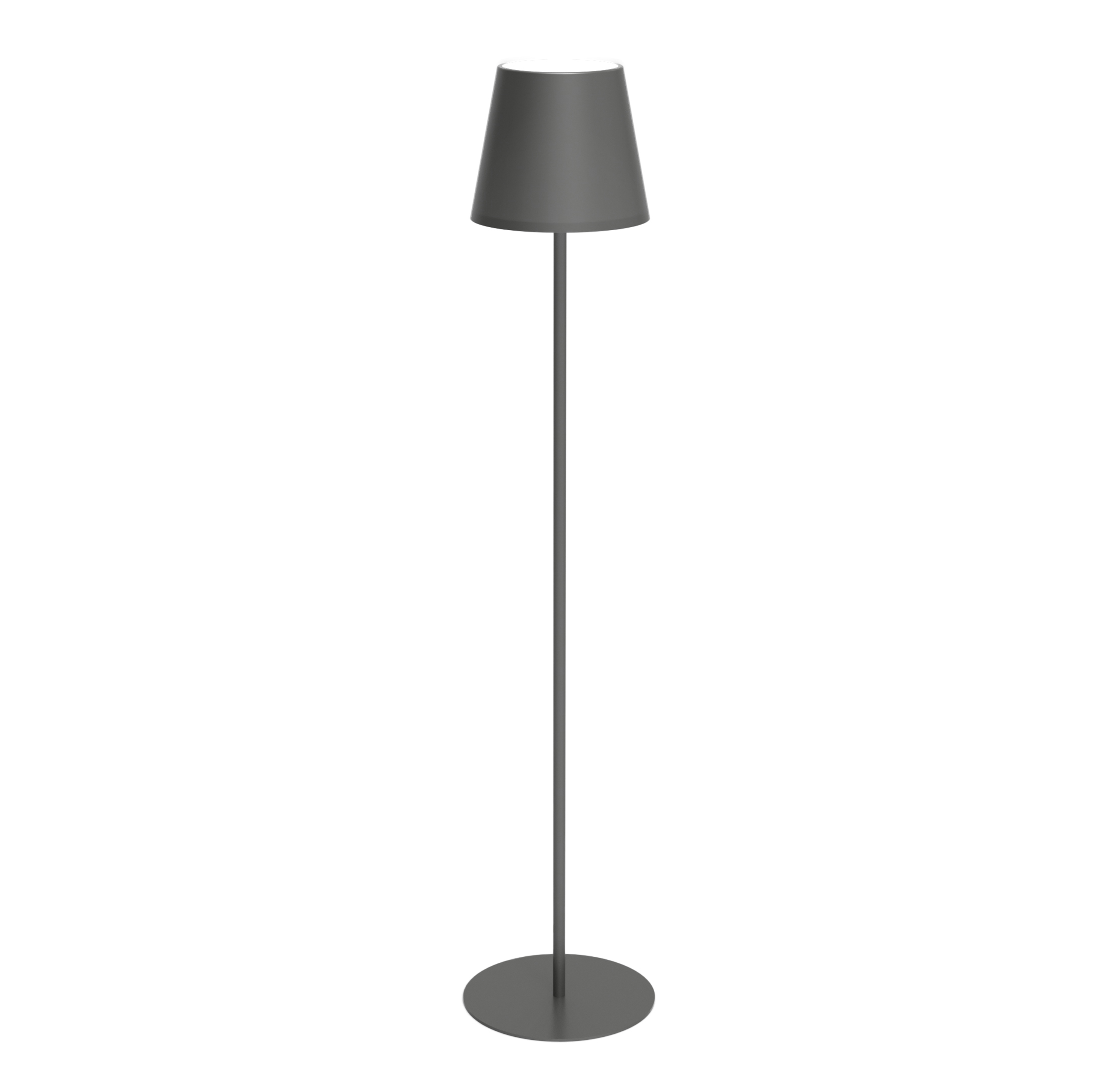 LED-TOUCHLAMPE GRAU, WIEDERAUFLADBAR