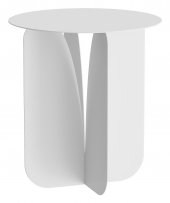 TAVOLINO TULIP IN METALLO VERNICIATO BIANCO