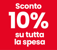 Sconto 10% su tutta la spesa Sconto 10% su tutta la spesa