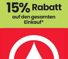 15% Rabatt