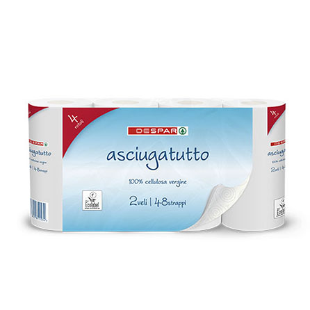 Asciugatutto  4 rotoli