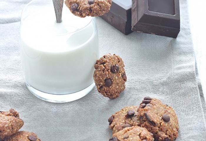 Biscotti con avena e cioccolato