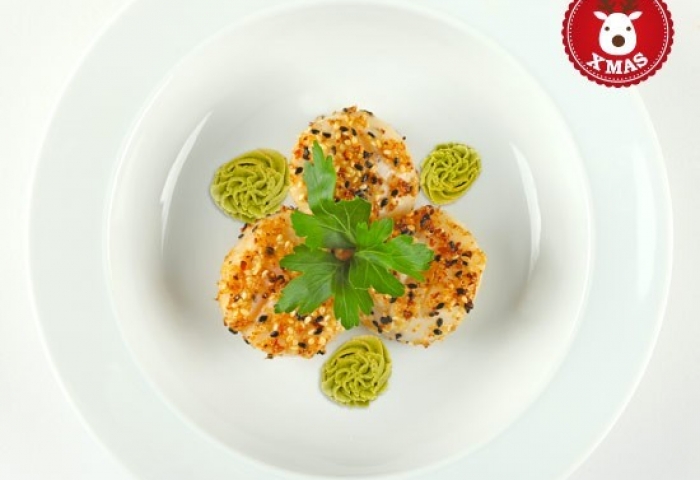 Bocconcini di rombo ai semi di sesamo