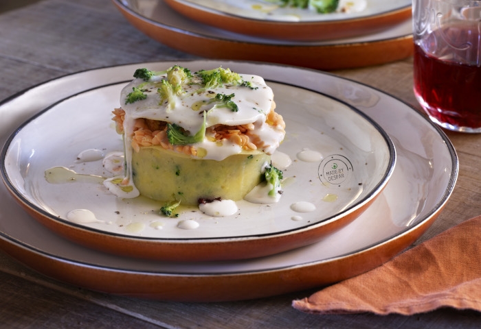 Broccoli, patata, taggiasche, lenticchie e finferli
