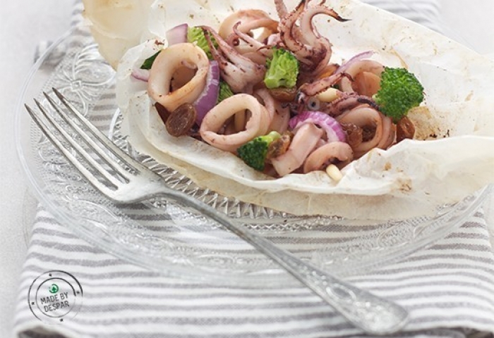 Calamaretti al cartoccio