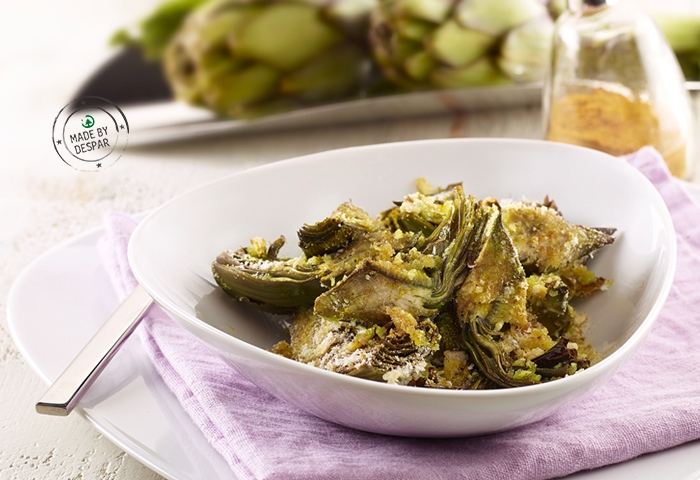 Carciofi al curry gratinati al forno