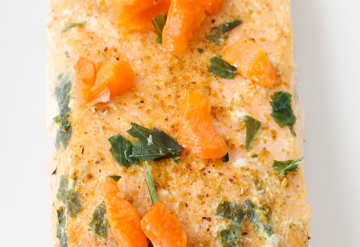 Cartoccio di salmone al curry con carote