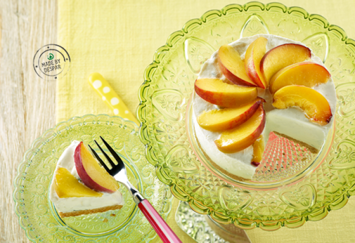 Cheesecake alle pesche