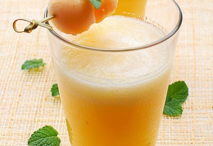 Cocktail di melone e pesche