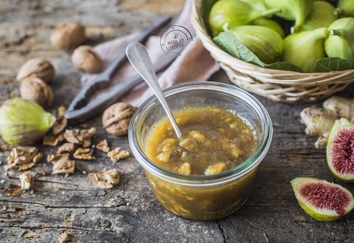 Composta di fichi, noci e zenzero