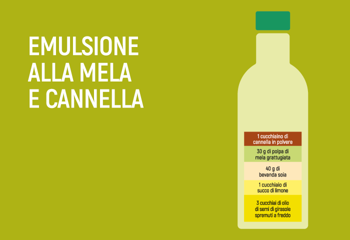 Emulsione alla mela e cannella