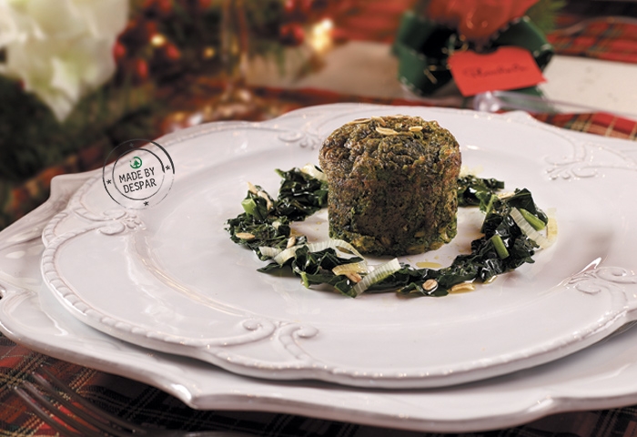 Flan di cavolo nero e ricotta