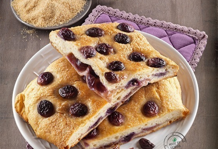 Focaccia dolce all’uva
