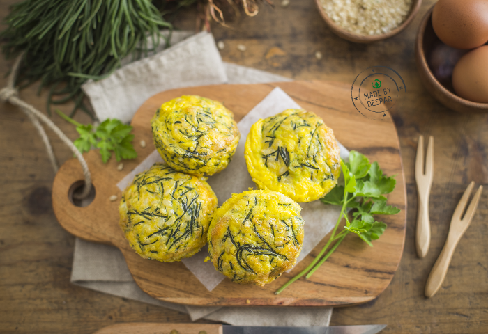 Frittatine con riso integrale e agretti