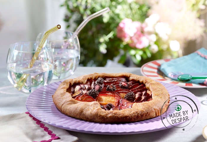 Galette di susine e more