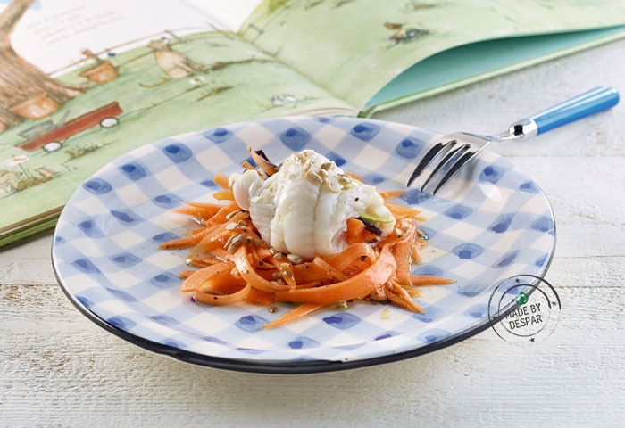 Involtini di sogliola e carote