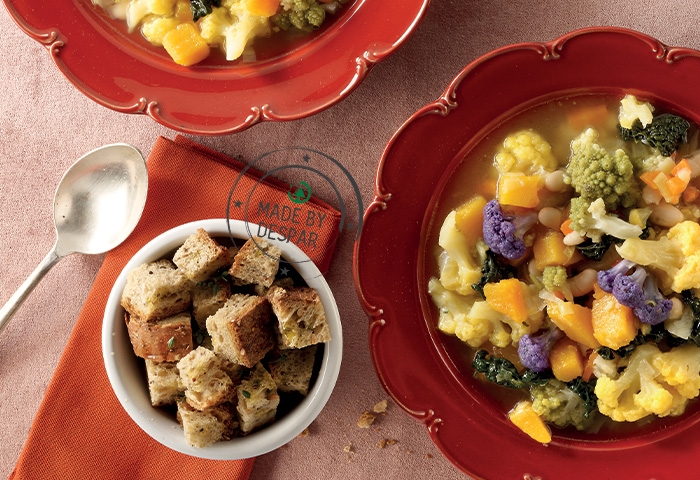 Minestra d’inverno con cannellini e verdure