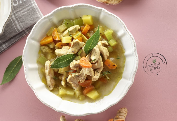 Minestra di pollo e verdure