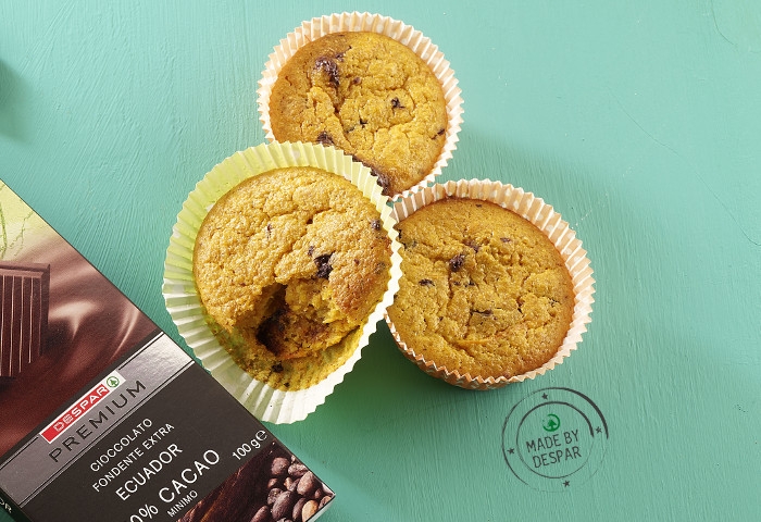 Muffin alle carote e cioccolato