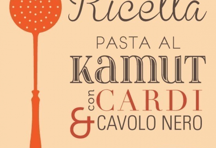 Pasta al grano khorasan con cardi...