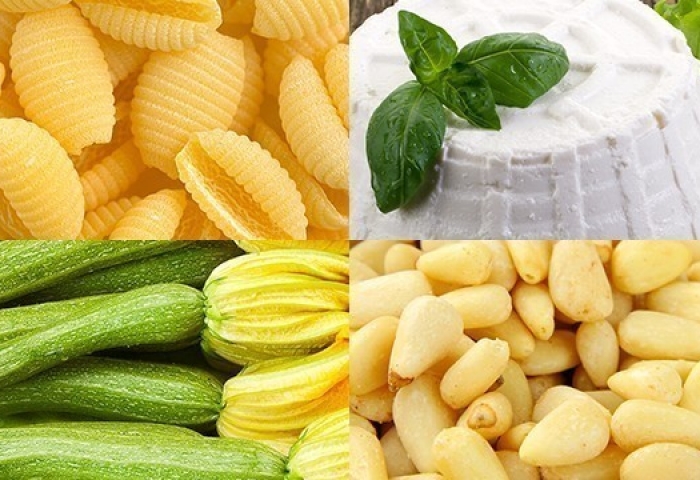 Pasta fredda con zucchine e ricotta