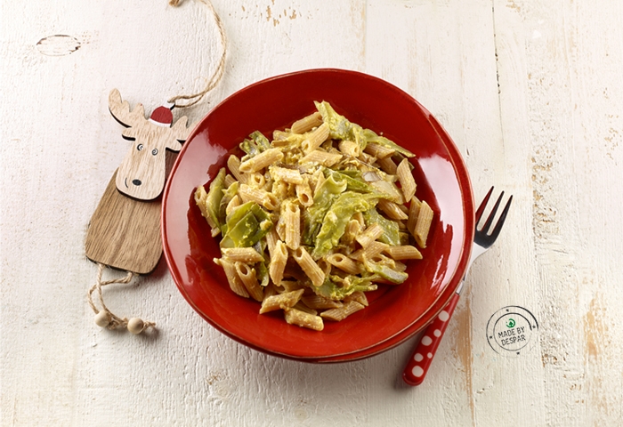 Pasta integrale alla carbonara di carciofi