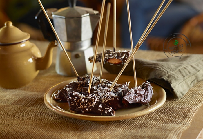 Pere ricoperte di cioccolato