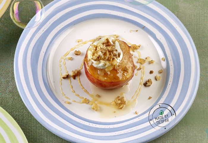 Pesca granatina allo yogurt greco