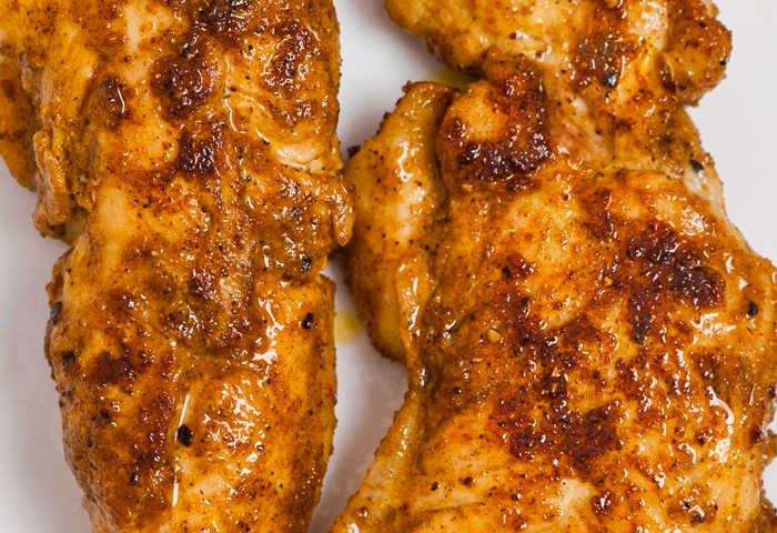Pollo con curry e curcuma