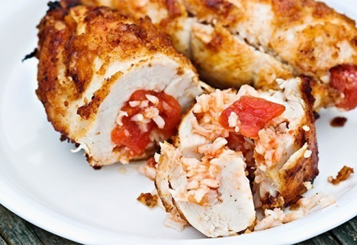 Pollo ripieno alla greca