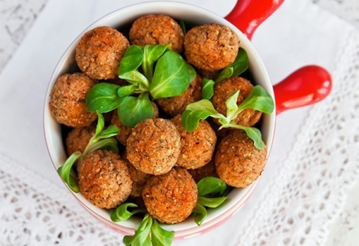 Polpette di manzo e cicoria piccanti