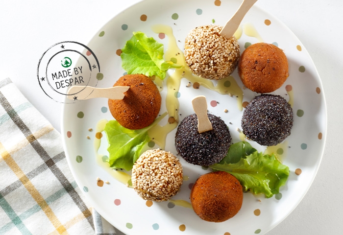 Polpette di pollo tricolori