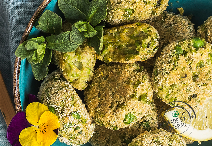 Polpette di tonno e piselli al limone
