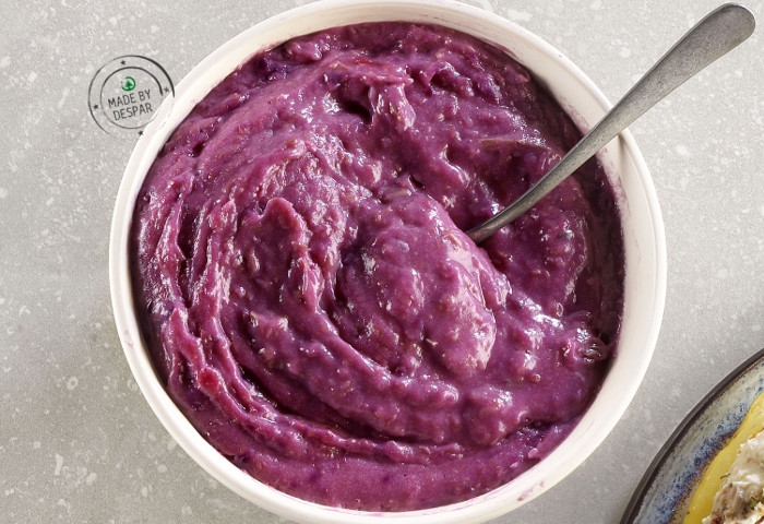 Purè di patate e rapa rossa