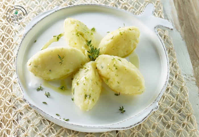 Quenelle di patate al timo e lime