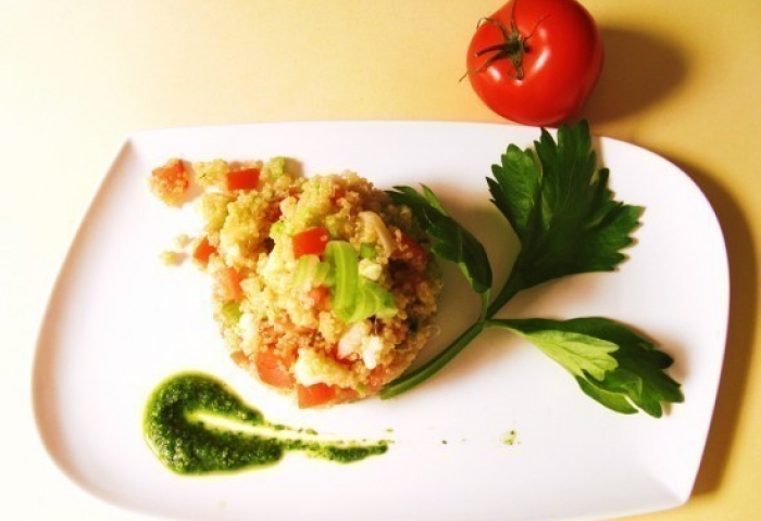Quinoa in panzanella